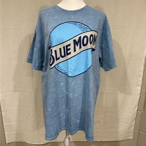 Blue Moon Light Blue Men's Short Sleeve Tee